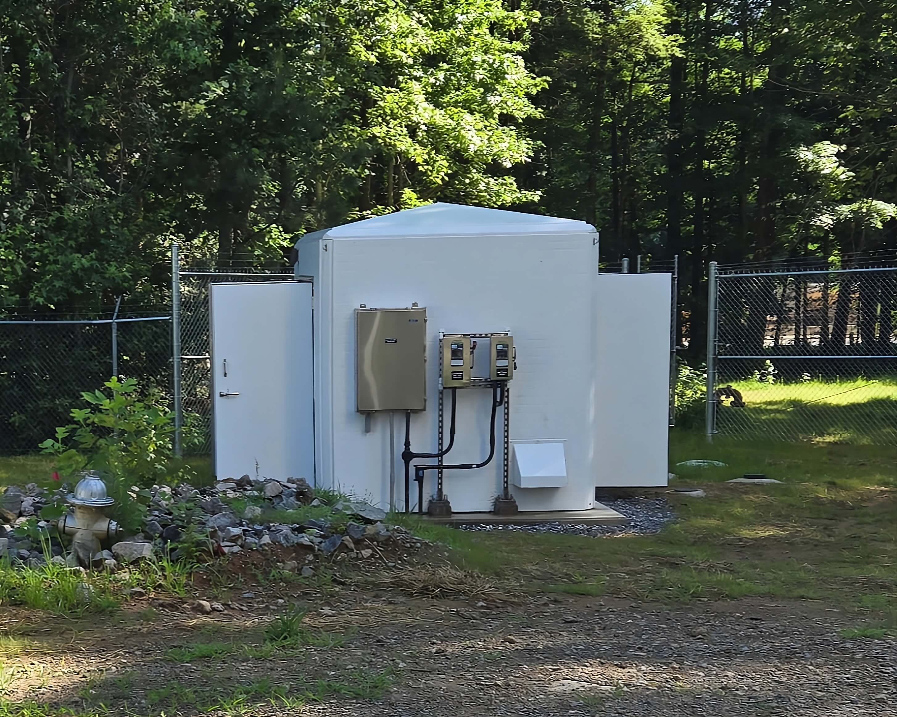 FRP Valve Enclosure Protects Motorized Butterfly Valve