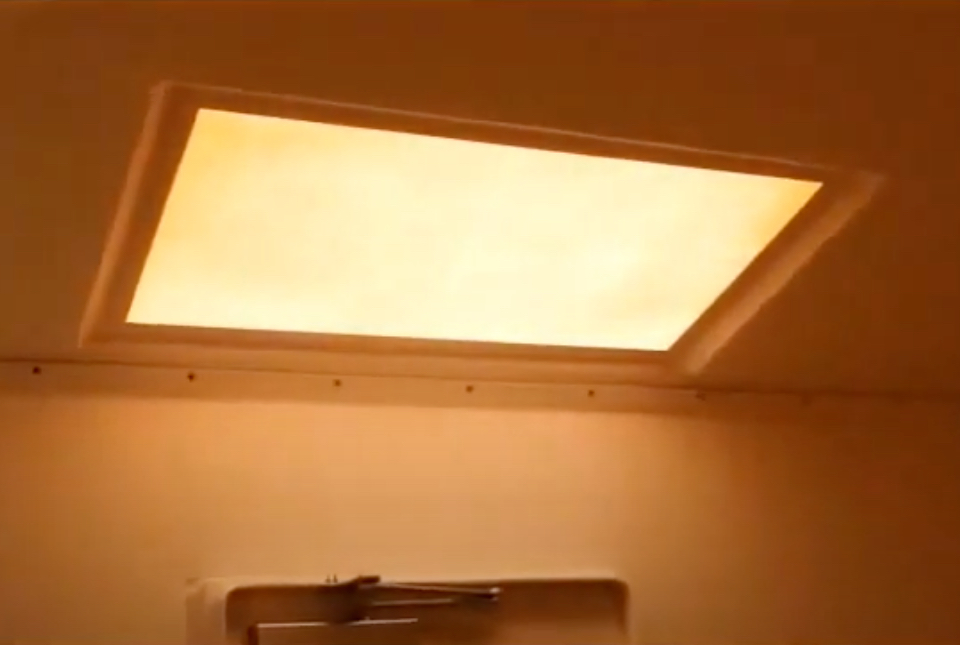 skylight in fiberglass building