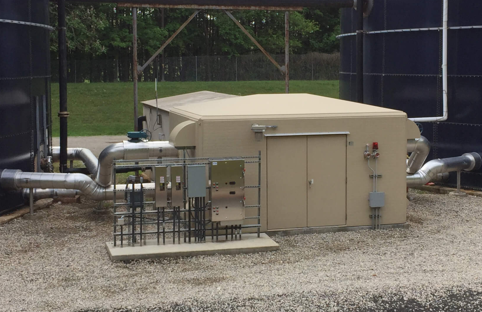 Pumping Equipment Shelter in Landfill