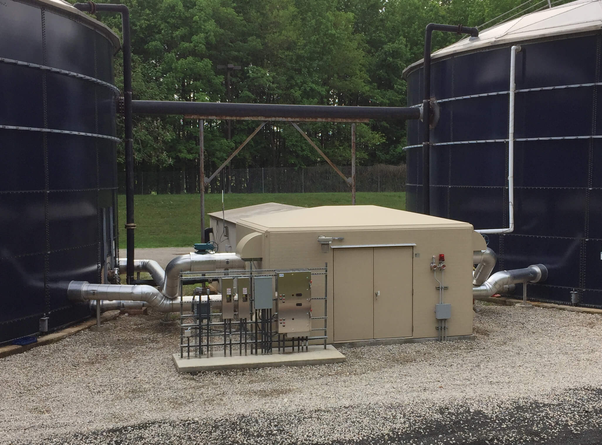 Pumping Equipment Shelter in Landfill