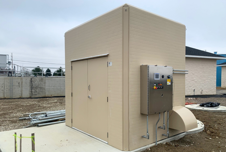 FRP Valve Enclosure Protects Motorized Butterfly Valve